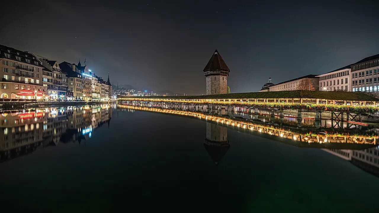 Canton de Lucerne — Luzern asv2022-10 Kapellbrücke img1