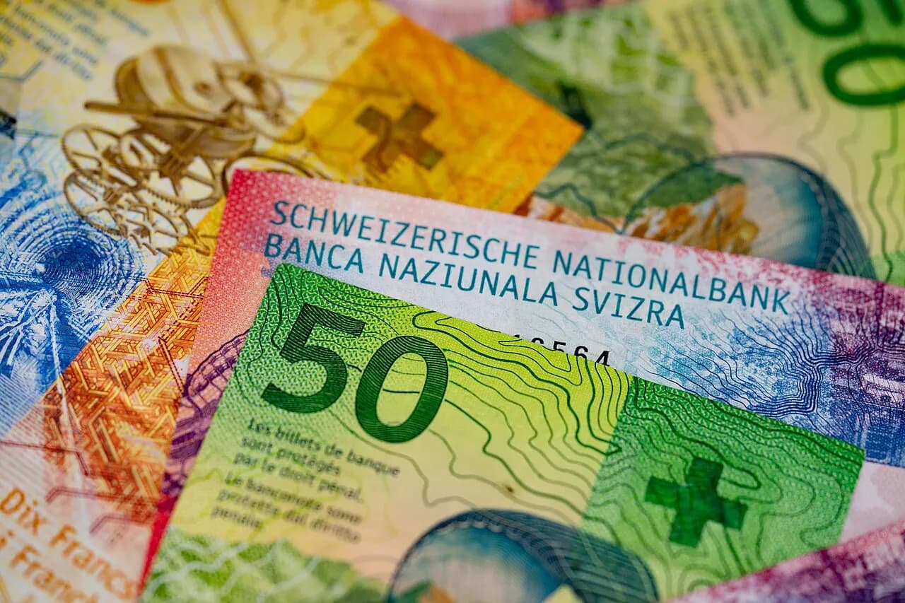 Illustration : Situations de vie — Swiss Franc Currency - Switzerland Money